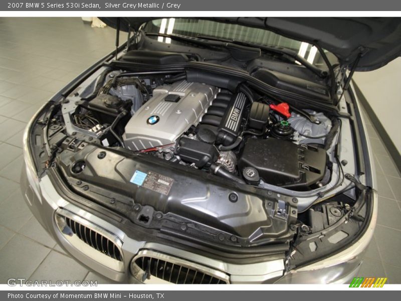 Silver Grey Metallic / Grey 2007 BMW 5 Series 530i Sedan