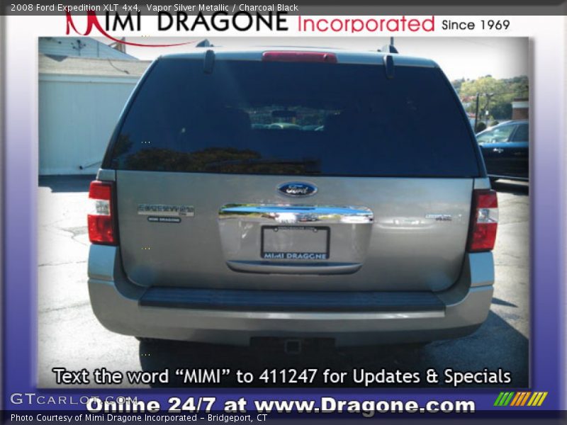 Vapor Silver Metallic / Charcoal Black 2008 Ford Expedition XLT 4x4