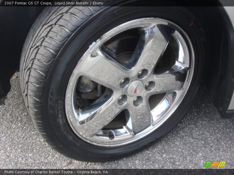 Liquid Silver Metallic / Ebony 2007 Pontiac G6 GT Coupe