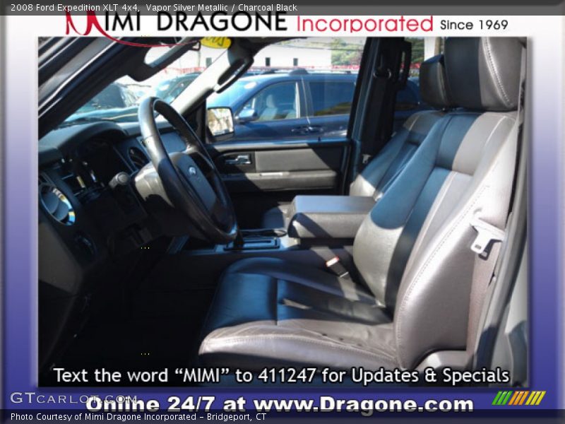 Vapor Silver Metallic / Charcoal Black 2008 Ford Expedition XLT 4x4