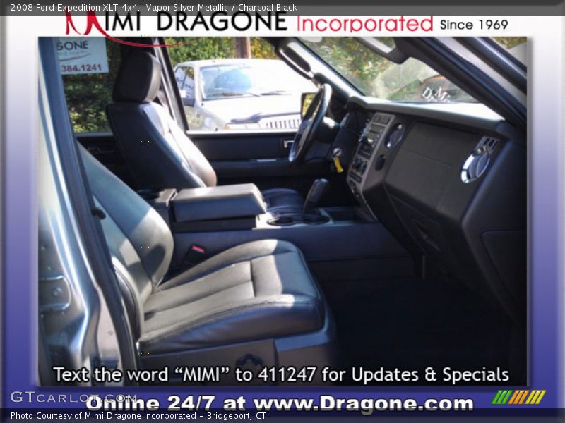 Vapor Silver Metallic / Charcoal Black 2008 Ford Expedition XLT 4x4