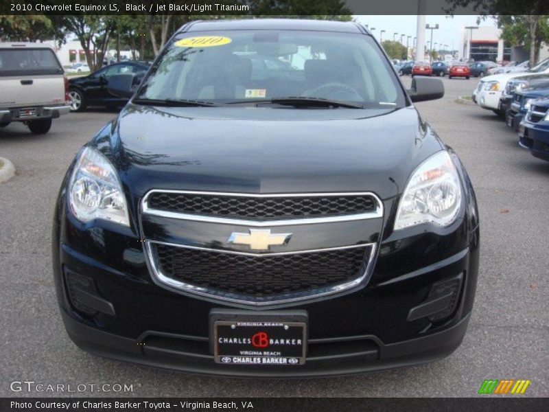 Black / Jet Black/Light Titanium 2010 Chevrolet Equinox LS