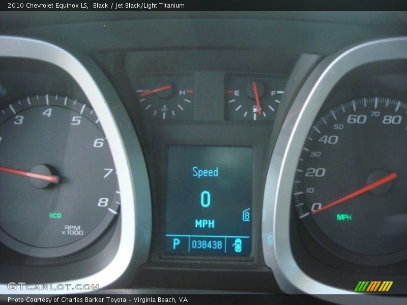 Black / Jet Black/Light Titanium 2010 Chevrolet Equinox LS