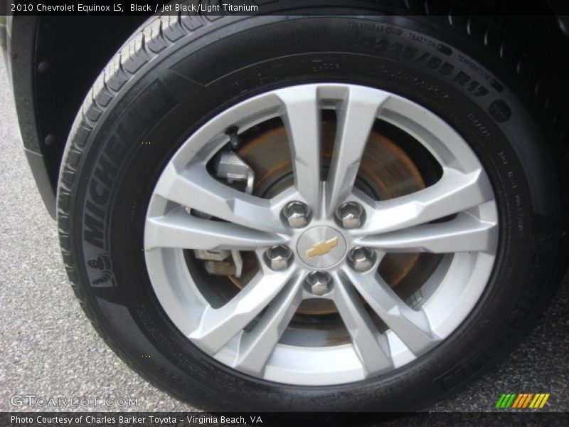 Black / Jet Black/Light Titanium 2010 Chevrolet Equinox LS