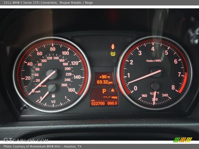 Mojave Metallic / Beige 2011 BMW 3 Series 335i Convertible