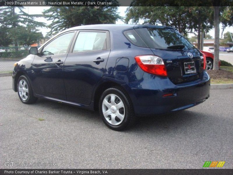 Nautical Blue Metallic / Dark Charcoal 2009 Toyota Matrix 1.8