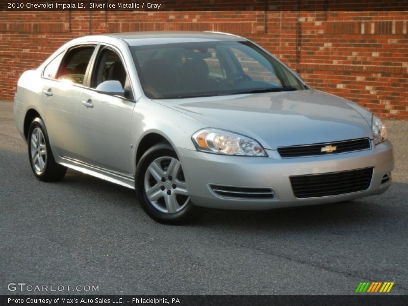 Silver Ice Metallic / Gray 2010 Chevrolet Impala LS