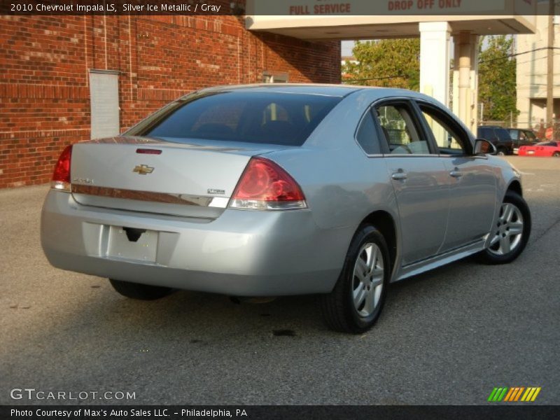 Silver Ice Metallic / Gray 2010 Chevrolet Impala LS