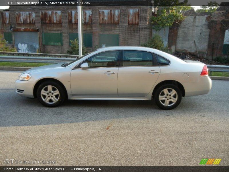 Silver Ice Metallic / Gray 2010 Chevrolet Impala LS