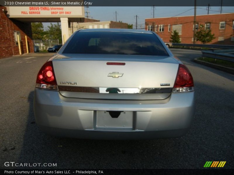Silver Ice Metallic / Gray 2010 Chevrolet Impala LS