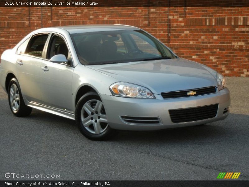 Silver Ice Metallic / Gray 2010 Chevrolet Impala LS