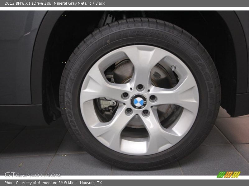 Mineral Grey Metallic / Black 2013 BMW X1 sDrive 28i