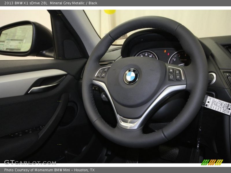 Mineral Grey Metallic / Black 2013 BMW X1 sDrive 28i