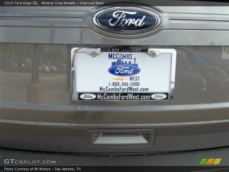 Mineral Gray Metallic / Charcoal Black 2013 Ford Edge SEL