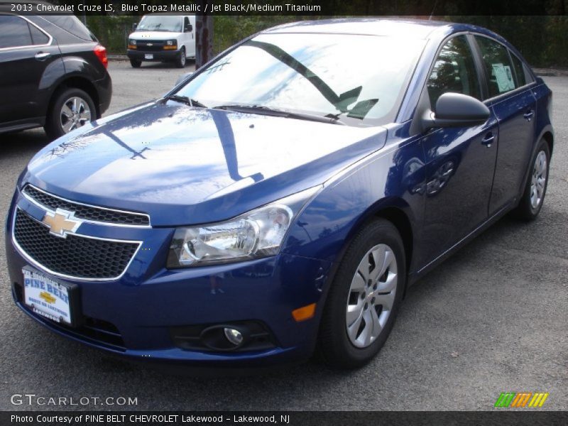 Blue Topaz Metallic / Jet Black/Medium Titanium 2013 Chevrolet Cruze LS