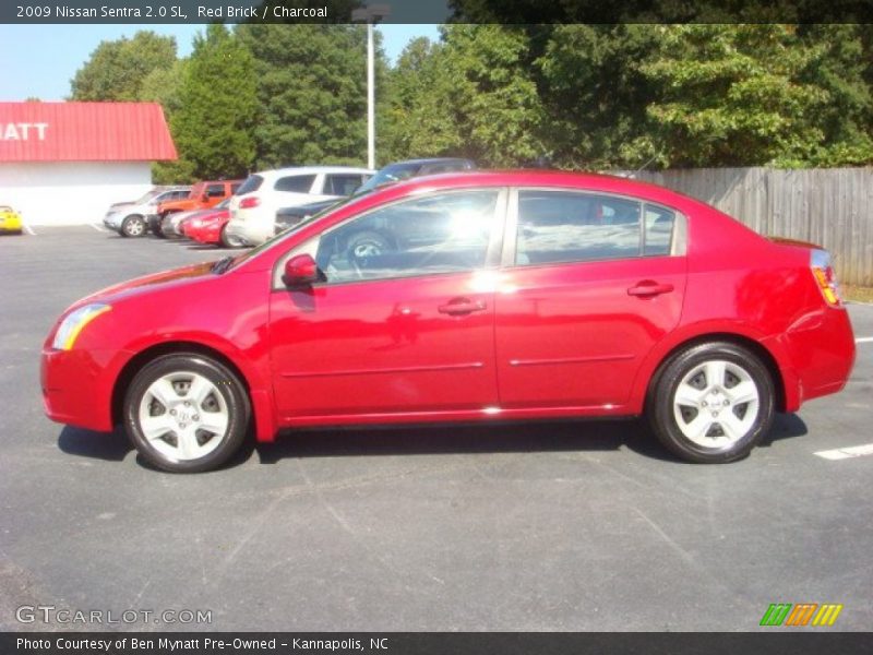 Red Brick / Charcoal 2009 Nissan Sentra 2.0 SL