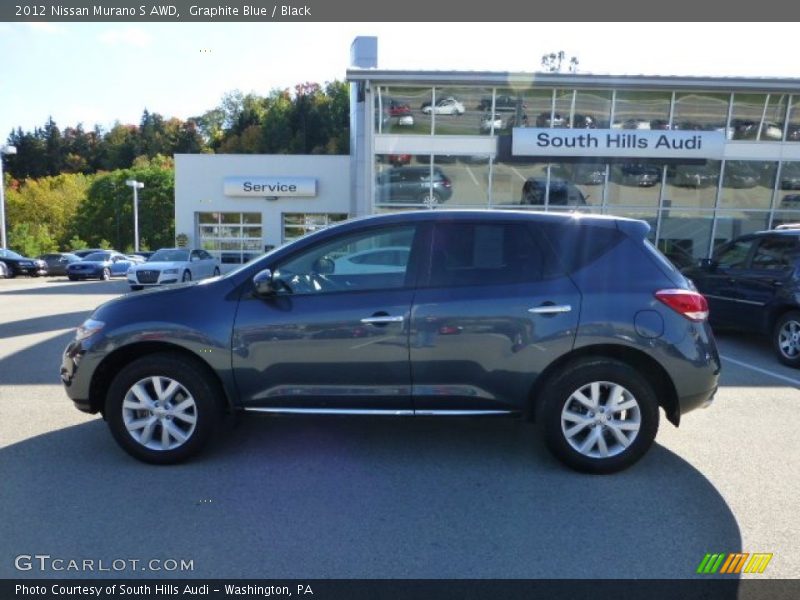 Graphite Blue / Black 2012 Nissan Murano S AWD