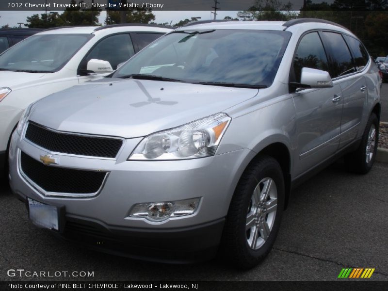 Silver Ice Metallic / Ebony 2012 Chevrolet Traverse LT