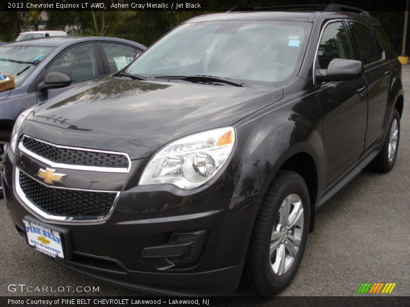 Ashen Gray Metallic / Jet Black 2013 Chevrolet Equinox LT AWD