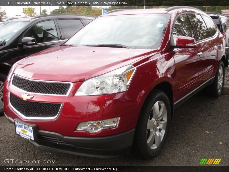 Crystal Red Tintcoat / Dark Gray/Light Gray 2012 Chevrolet Traverse LT
