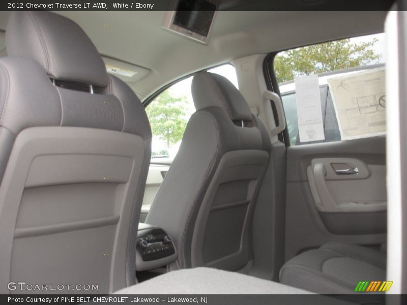 White / Ebony 2012 Chevrolet Traverse LT AWD