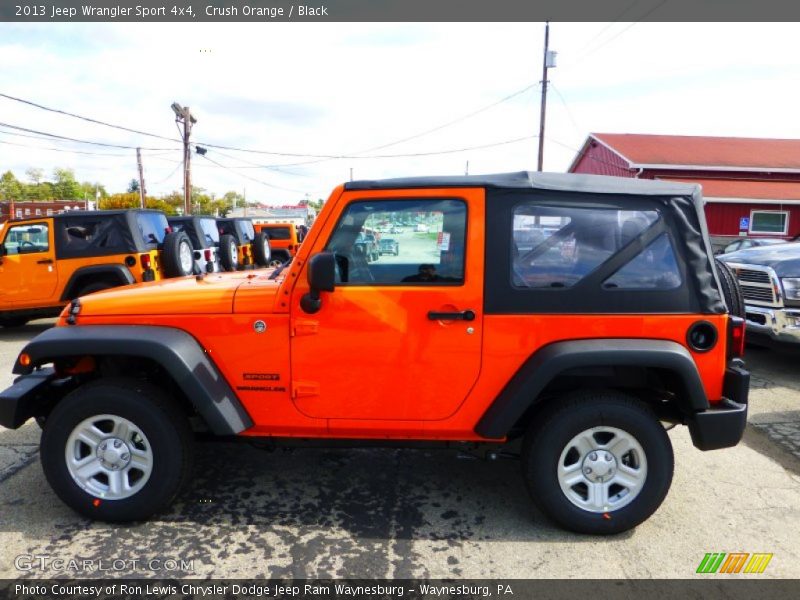 Crush Orange / Black 2013 Jeep Wrangler Sport 4x4