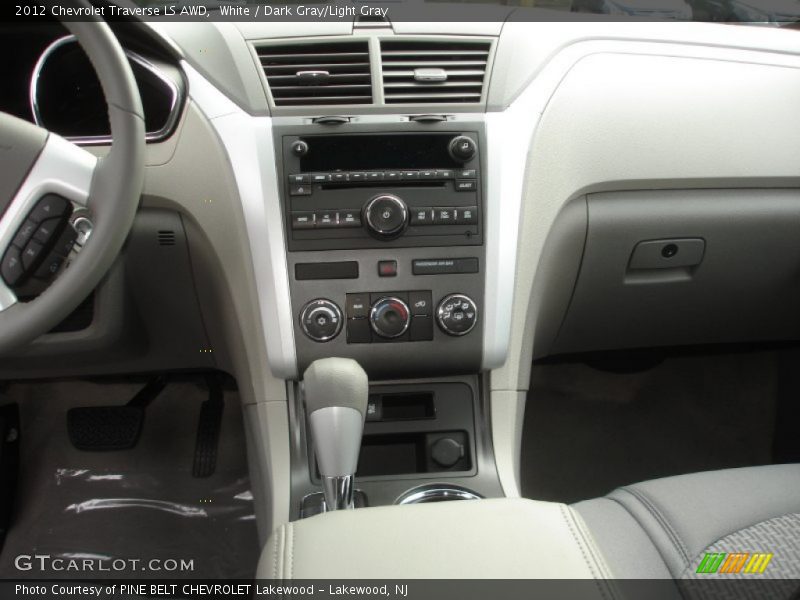 White / Dark Gray/Light Gray 2012 Chevrolet Traverse LS AWD