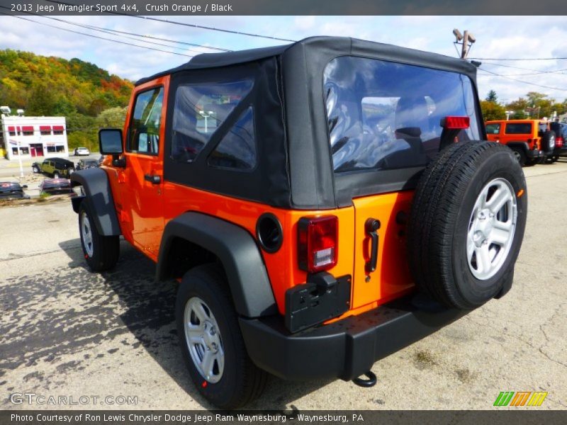 Crush Orange / Black 2013 Jeep Wrangler Sport 4x4
