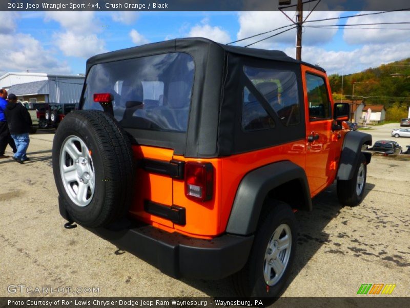 Crush Orange / Black 2013 Jeep Wrangler Sport 4x4