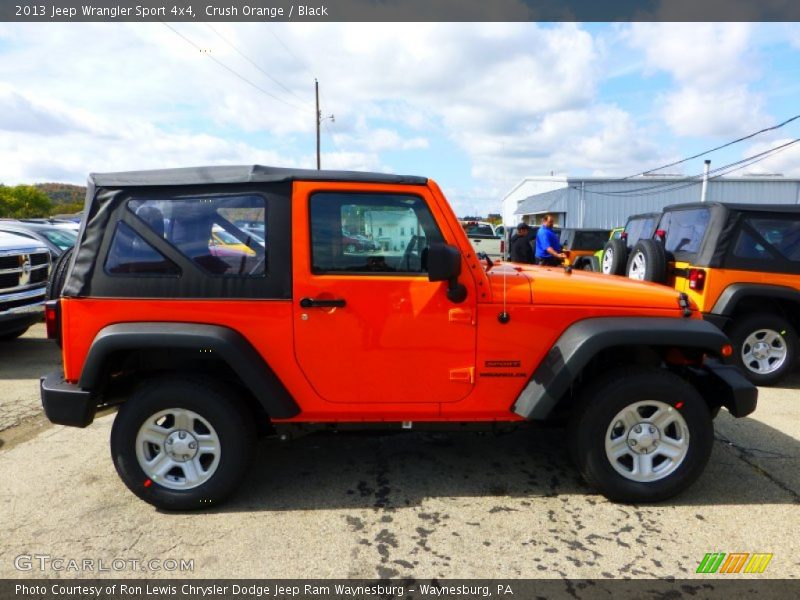 Crush Orange / Black 2013 Jeep Wrangler Sport 4x4