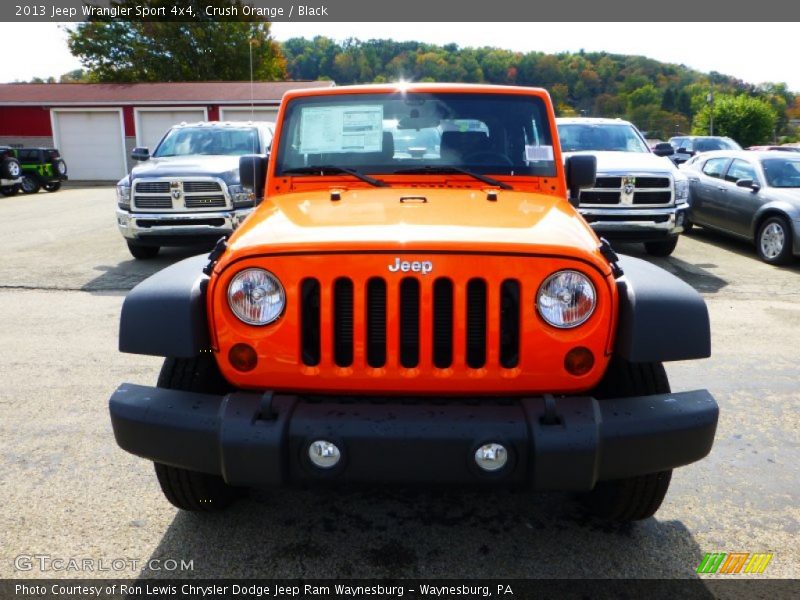 Crush Orange / Black 2013 Jeep Wrangler Sport 4x4