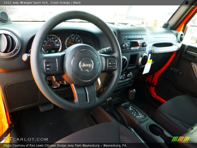 Crush Orange / Black 2013 Jeep Wrangler Sport 4x4