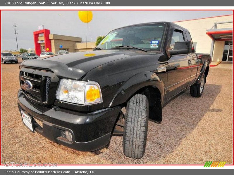 Black / Medium Dark Flint 2006 Ford Ranger Sport SuperCab