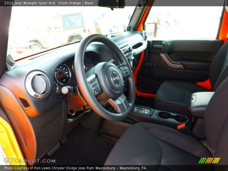 Crush Orange / Black 2013 Jeep Wrangler Sport 4x4