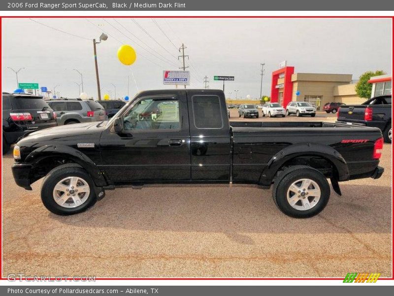 Black / Medium Dark Flint 2006 Ford Ranger Sport SuperCab
