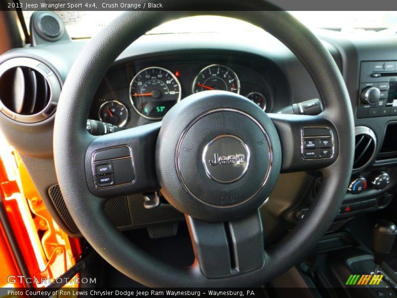 Crush Orange / Black 2013 Jeep Wrangler Sport 4x4