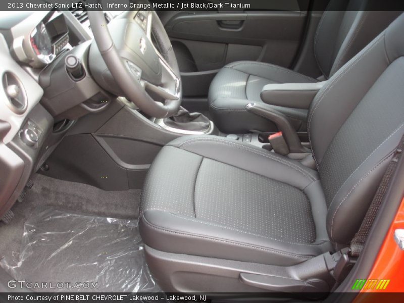 Inferno Orange Metallic / Jet Black/Dark Titanium 2013 Chevrolet Sonic LTZ Hatch