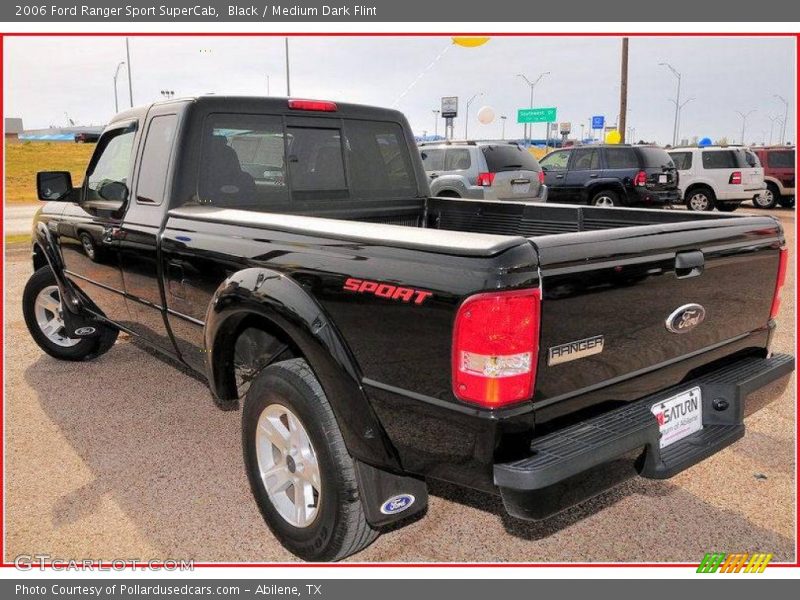 Black / Medium Dark Flint 2006 Ford Ranger Sport SuperCab