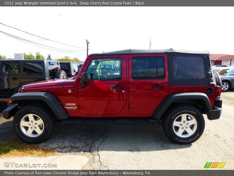 Deep Cherry Red Crystal Pearl / Black 2012 Jeep Wrangler Unlimited Sport S 4x4
