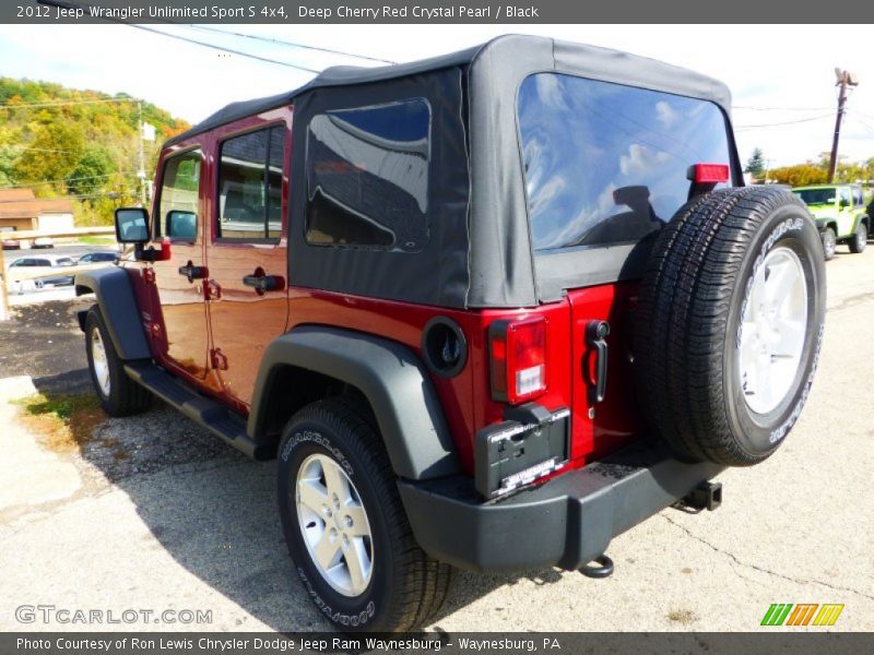 Deep Cherry Red Crystal Pearl / Black 2012 Jeep Wrangler Unlimited Sport S 4x4