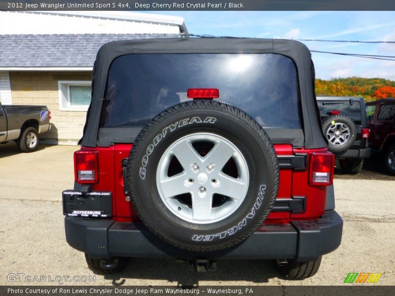 Deep Cherry Red Crystal Pearl / Black 2012 Jeep Wrangler Unlimited Sport S 4x4