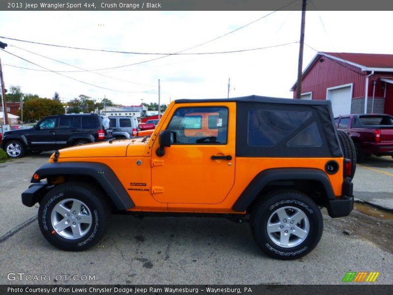 Crush Orange / Black 2013 Jeep Wrangler Sport 4x4