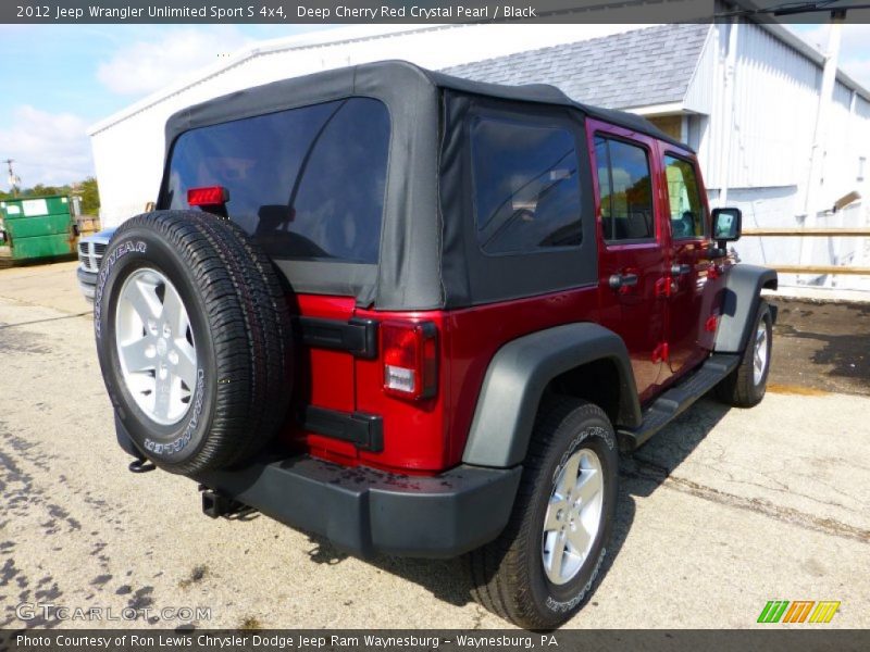 Deep Cherry Red Crystal Pearl / Black 2012 Jeep Wrangler Unlimited Sport S 4x4