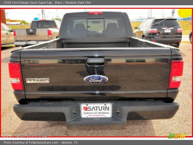 Black / Medium Dark Flint 2006 Ford Ranger Sport SuperCab