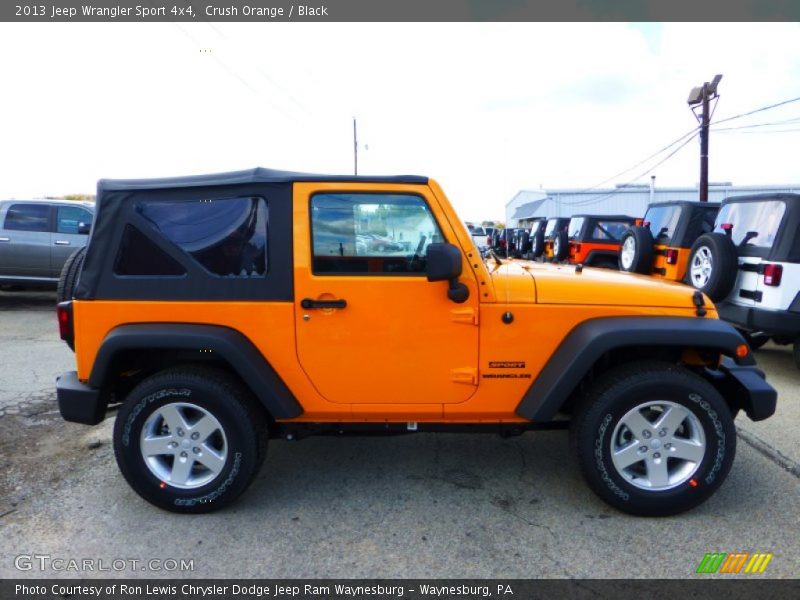 Crush Orange / Black 2013 Jeep Wrangler Sport 4x4