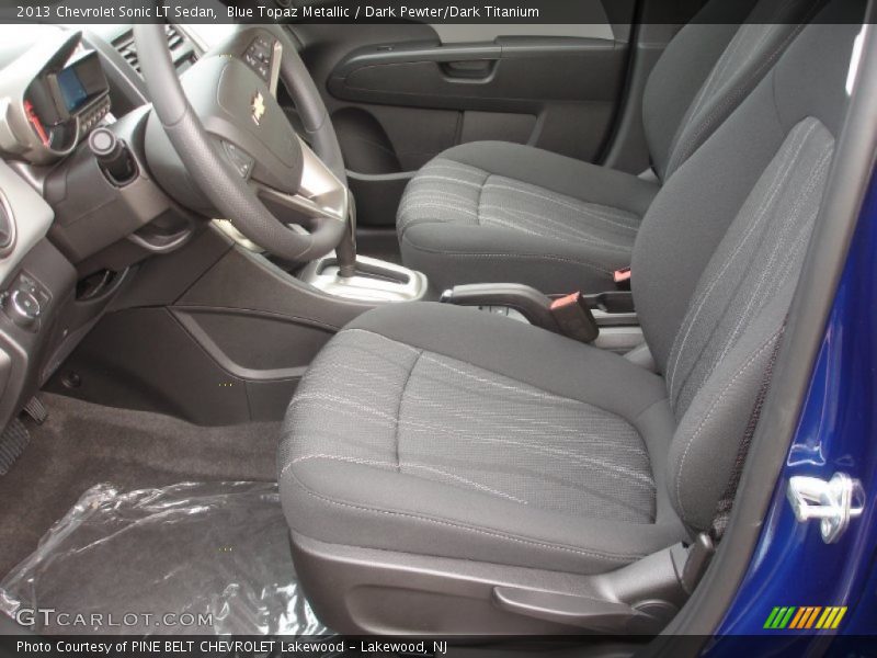 Blue Topaz Metallic / Dark Pewter/Dark Titanium 2013 Chevrolet Sonic LT Sedan