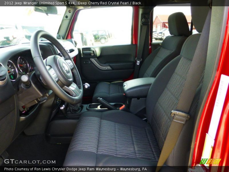 Deep Cherry Red Crystal Pearl / Black 2012 Jeep Wrangler Unlimited Sport S 4x4