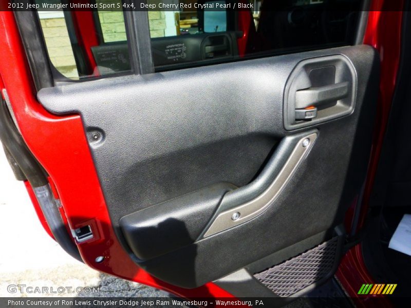 Deep Cherry Red Crystal Pearl / Black 2012 Jeep Wrangler Unlimited Sport S 4x4