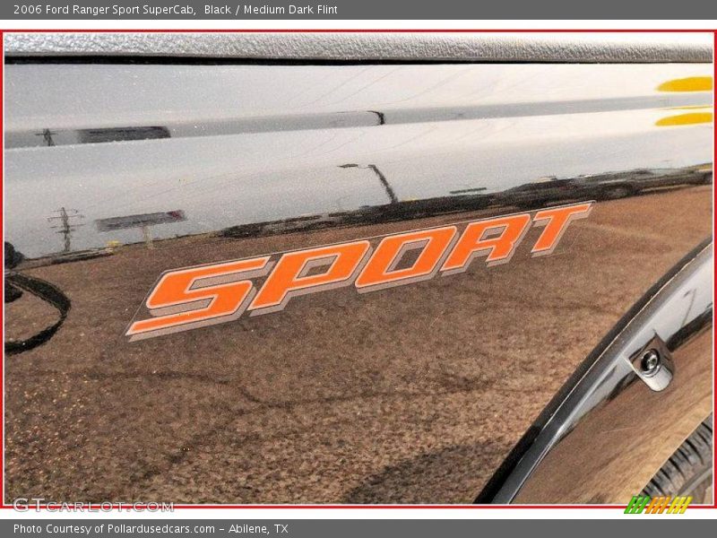 Black / Medium Dark Flint 2006 Ford Ranger Sport SuperCab
