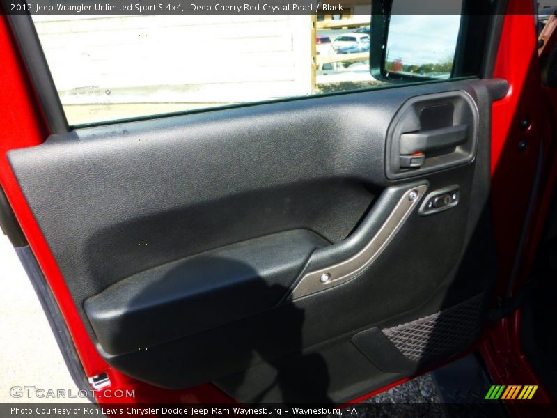 Deep Cherry Red Crystal Pearl / Black 2012 Jeep Wrangler Unlimited Sport S 4x4